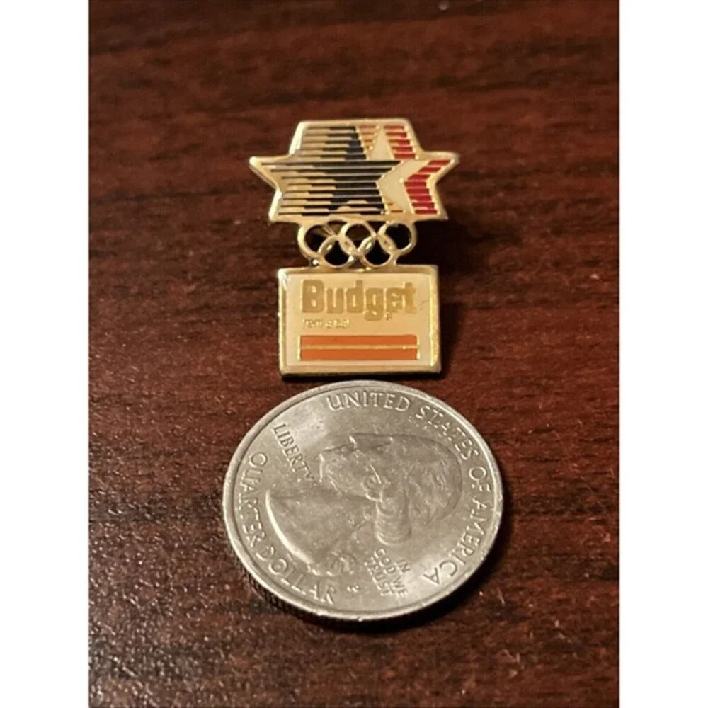 1984‎ Los Angeles Olympics Team USA Budget Rental Cars Lapel Hat Pin